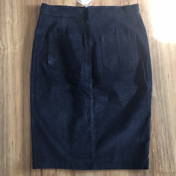 Amica Collection Navy Blue Corduroy Skirt - Picture 3 of 3